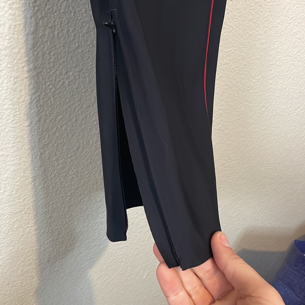 Athleta Black Pants with Red Stripe - Picture 10 of 13